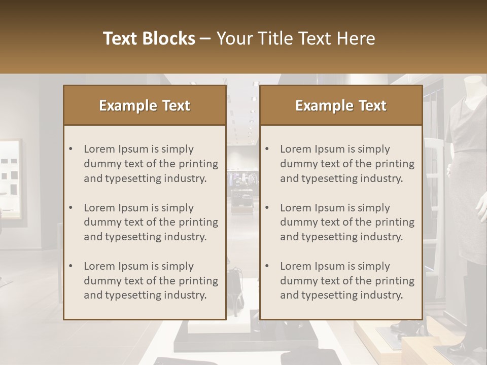 Clothing Boutique PowerPoint Template