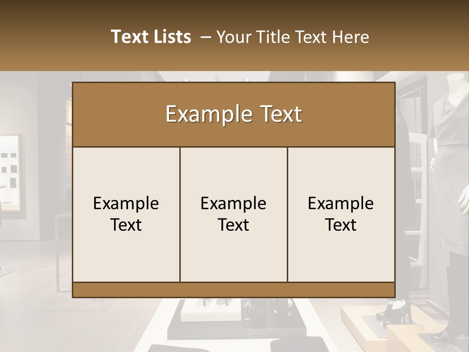 Clothing Boutique PowerPoint Template
