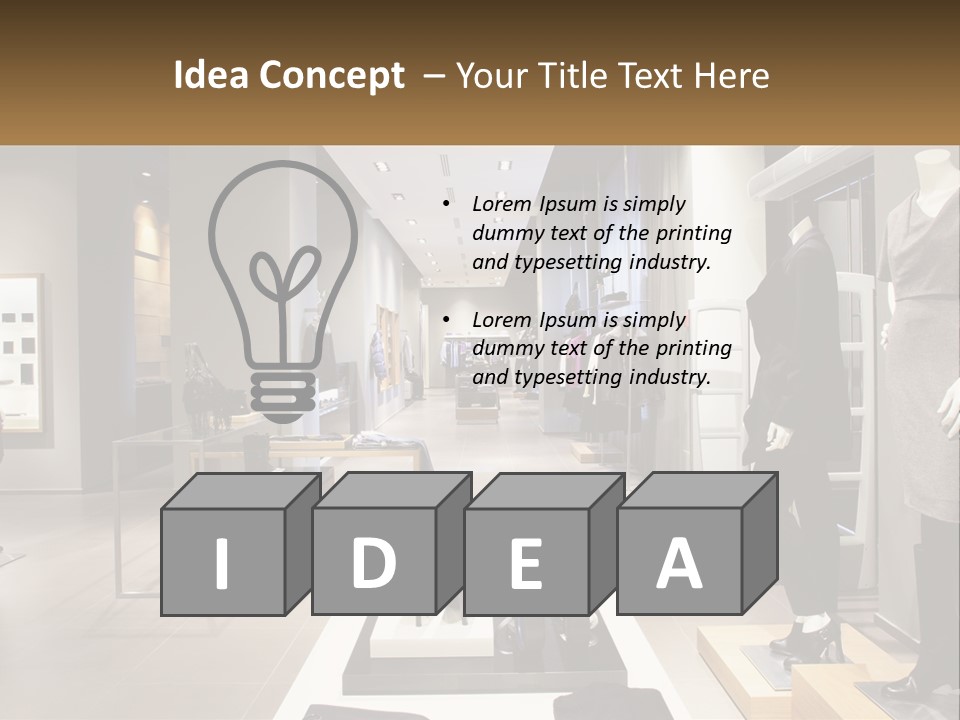 Clothing Boutique PowerPoint Template