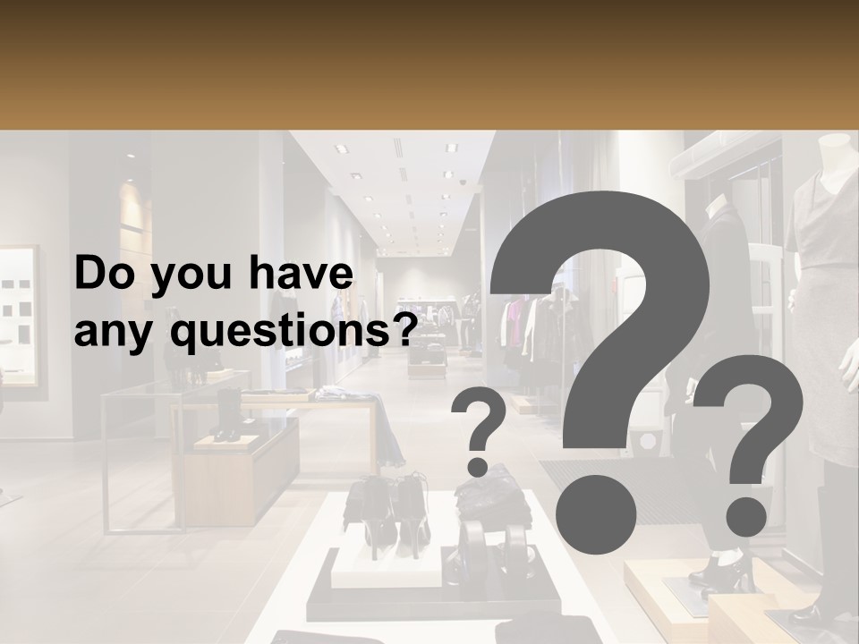 Clothing Boutique PowerPoint Template