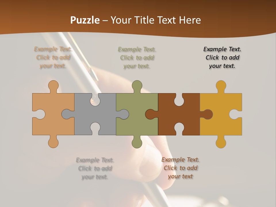 Write Text With A Pen PowerPoint Template