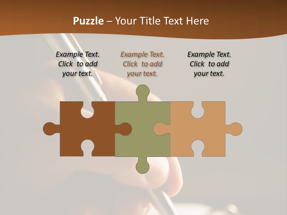 Write Text With A Pen PowerPoint Template