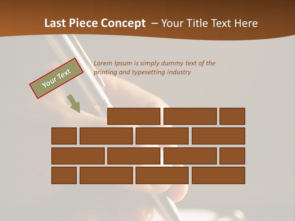 Write Text With A Pen PowerPoint Template