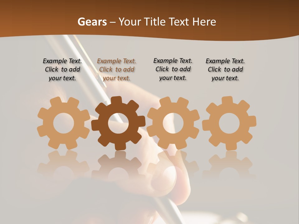 Write Text With A Pen PowerPoint Template