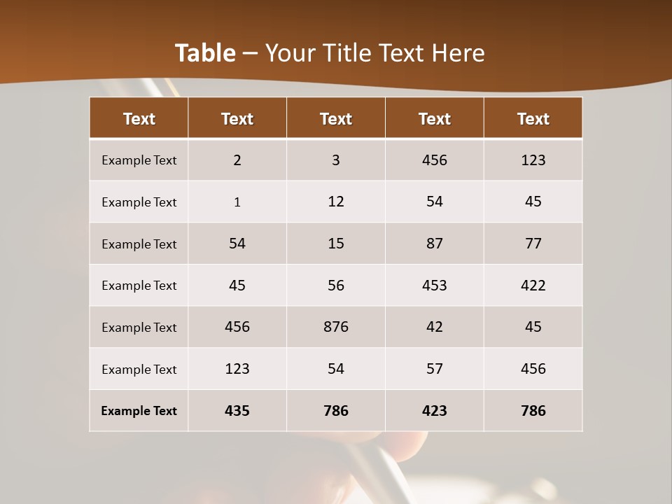 Write Text With A Pen PowerPoint Template
