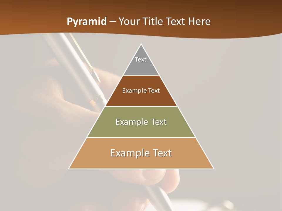 Write Text With A Pen PowerPoint Template