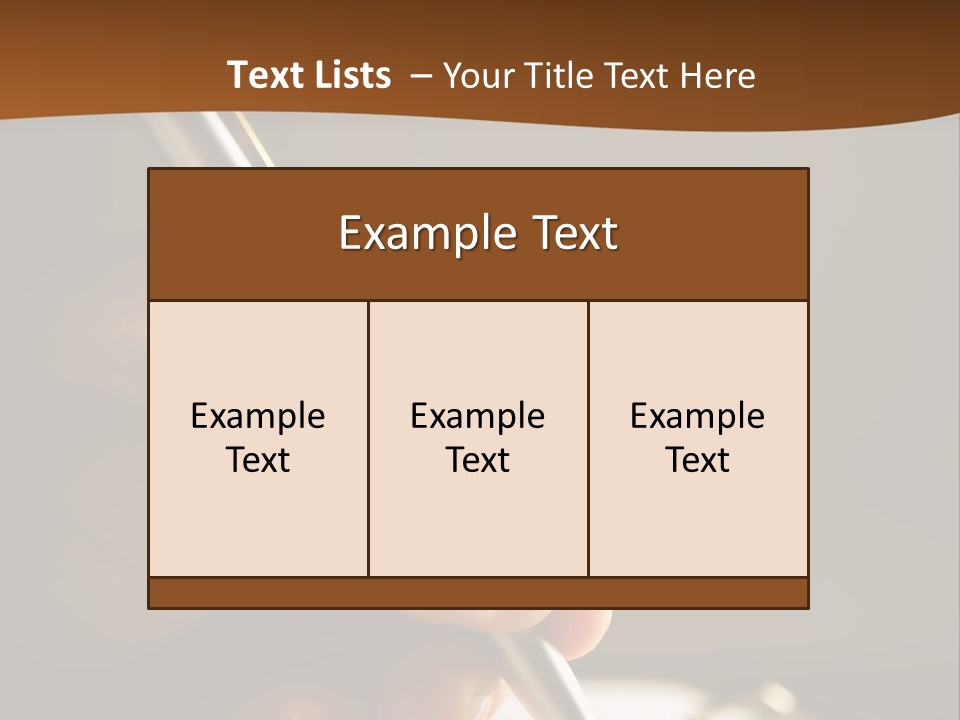 Write Text With A Pen PowerPoint Template