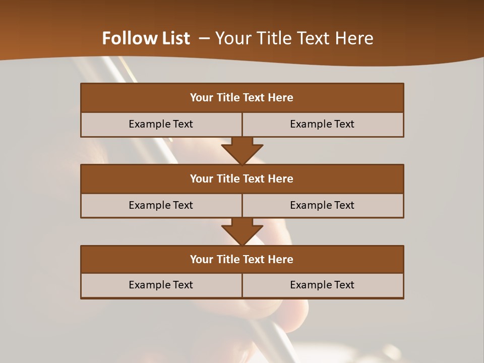 Write Text With A Pen PowerPoint Template