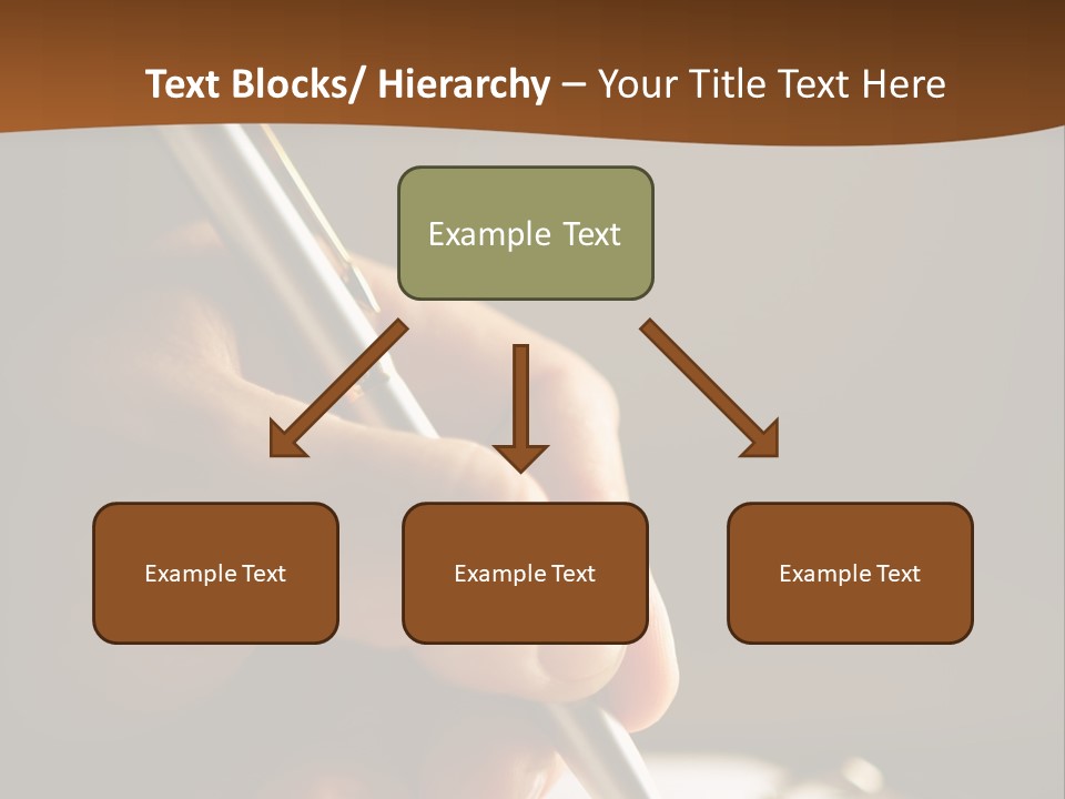 Write Text With A Pen PowerPoint Template