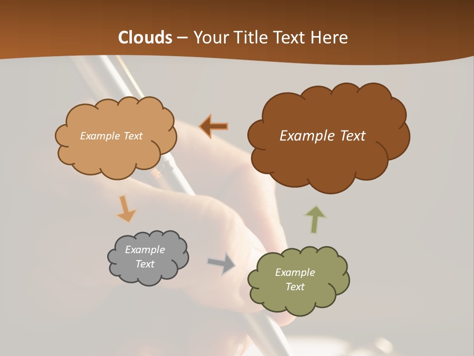 Write Text With A Pen PowerPoint Template