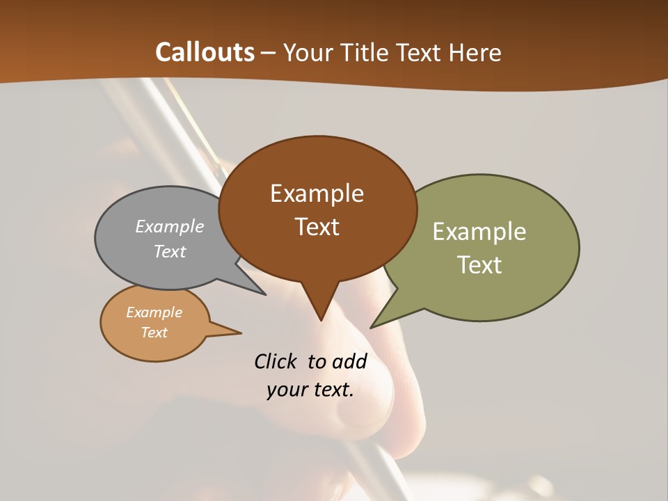 Write Text With A Pen PowerPoint Template