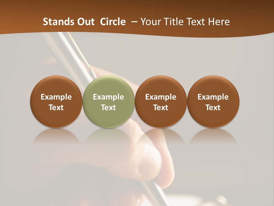 Write Text With A Pen PowerPoint Template