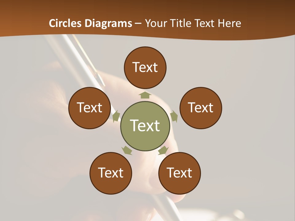 Write Text With A Pen PowerPoint Template
