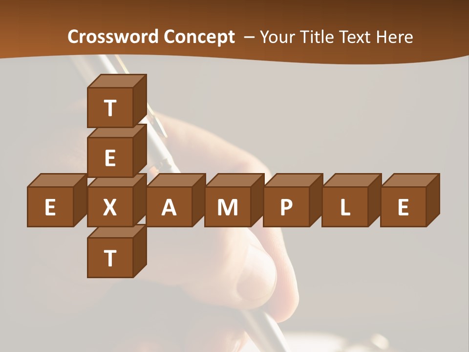 Write Text With A Pen PowerPoint Template
