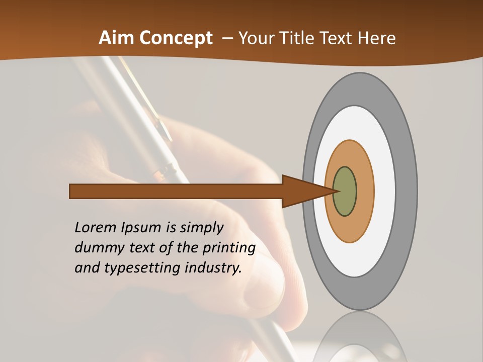 Write Text With A Pen PowerPoint Template