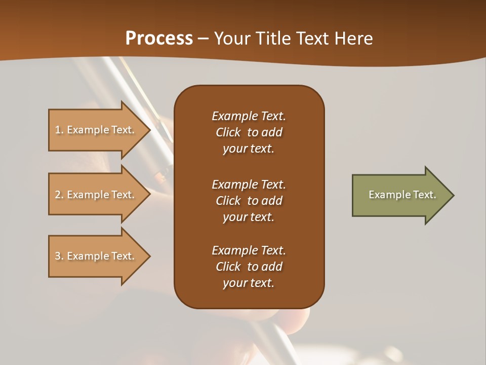 Write Text With A Pen PowerPoint Template