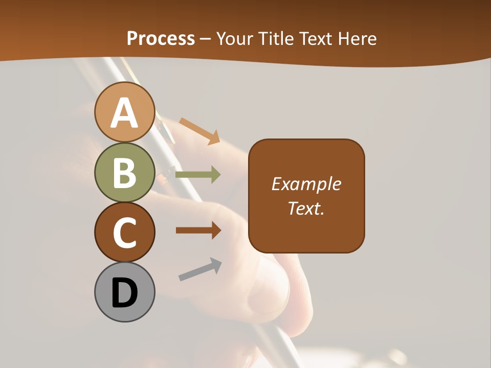Write Text With A Pen PowerPoint Template