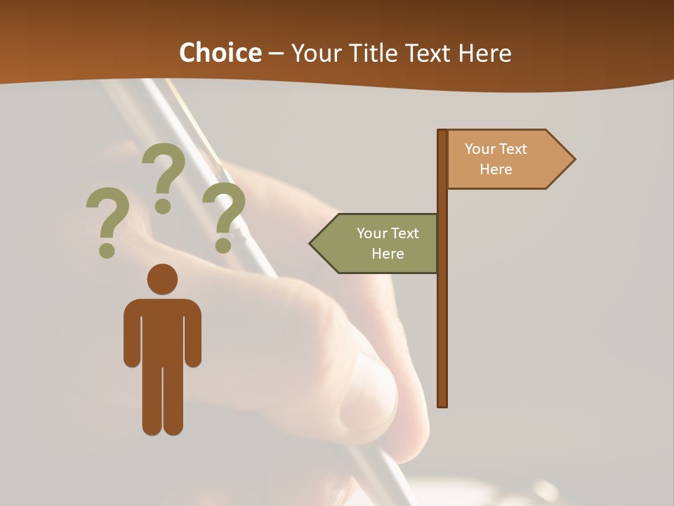 Write Text With A Pen PowerPoint Template