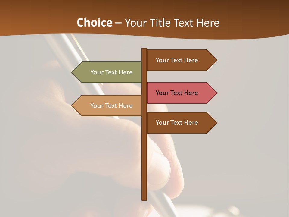 Write Text With A Pen PowerPoint Template