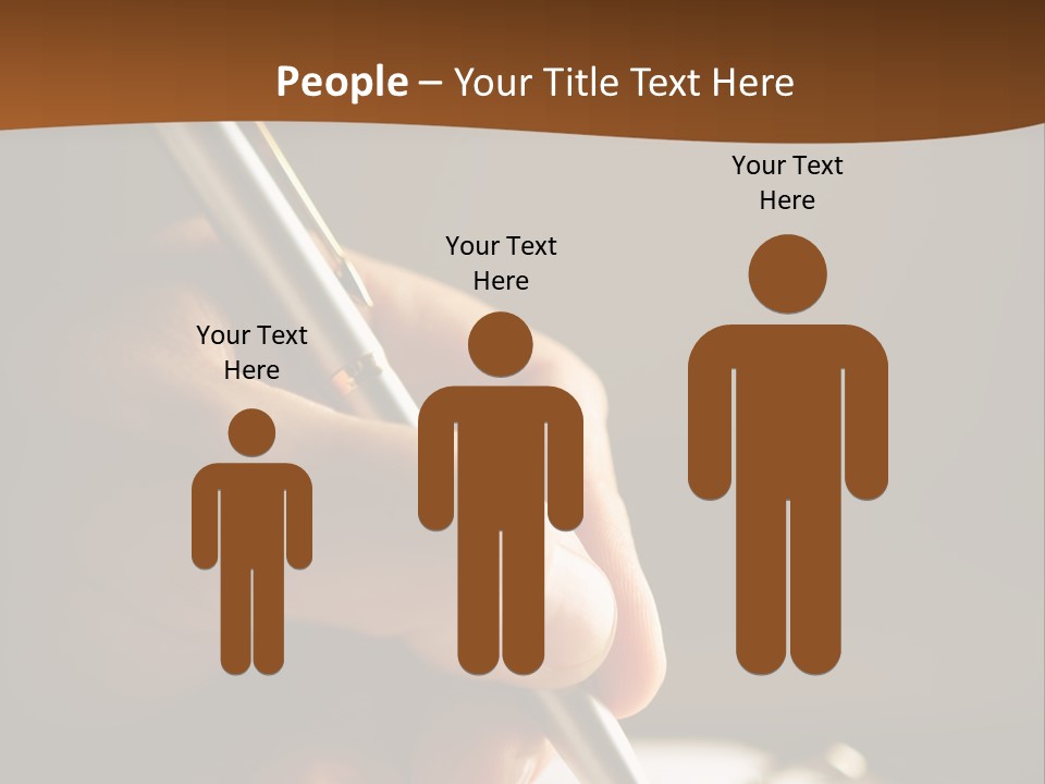 Write Text With A Pen PowerPoint Template
