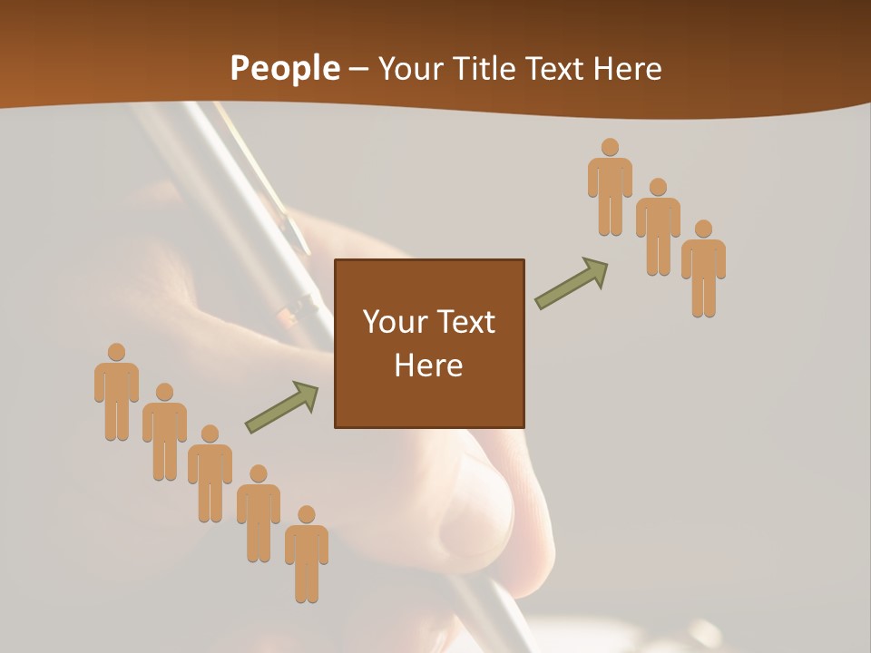 Write Text With A Pen PowerPoint Template