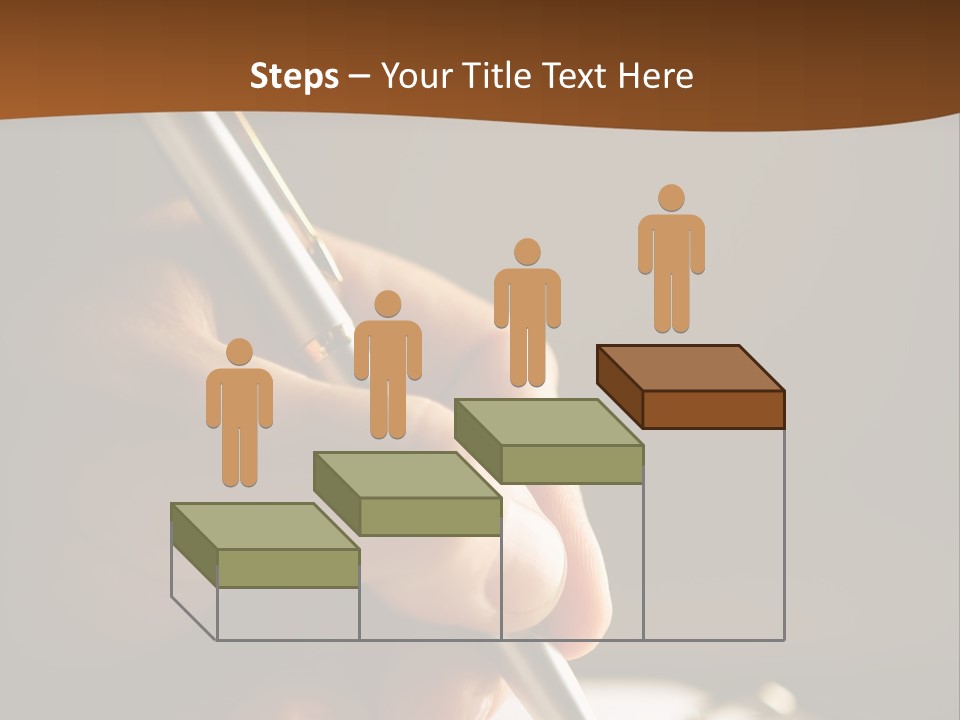 Write Text With A Pen PowerPoint Template