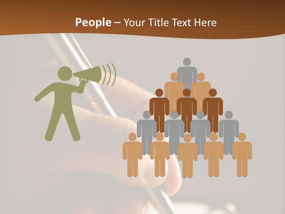 Write Text With A Pen PowerPoint Template