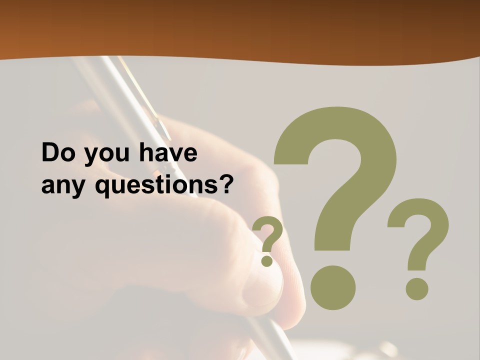 Write Text With A Pen PowerPoint Template