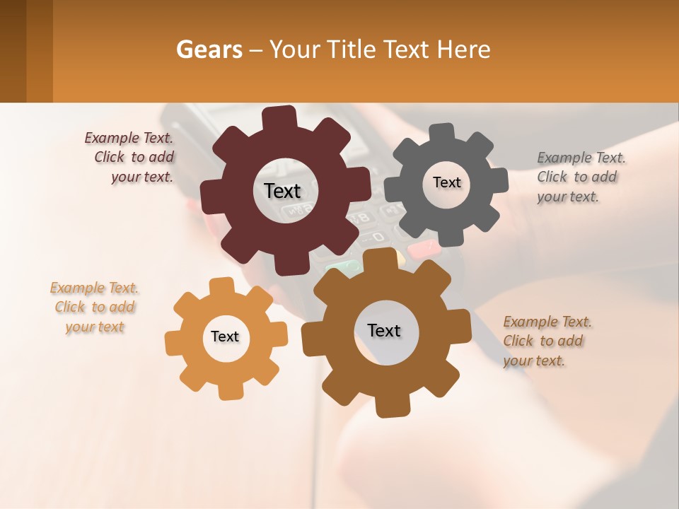 Terminal For Card Payment PowerPoint Template