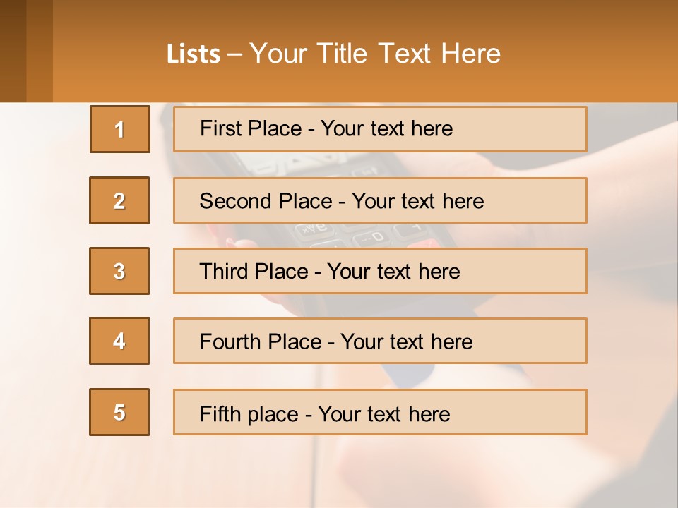 Terminal For Card Payment PowerPoint Template