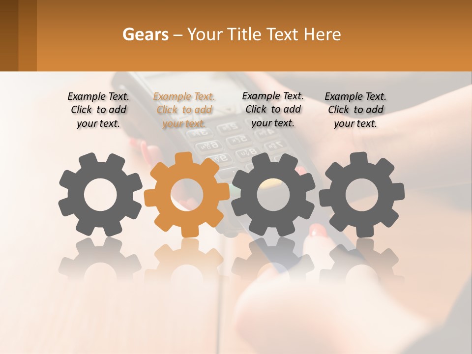 Terminal For Card Payment PowerPoint Template