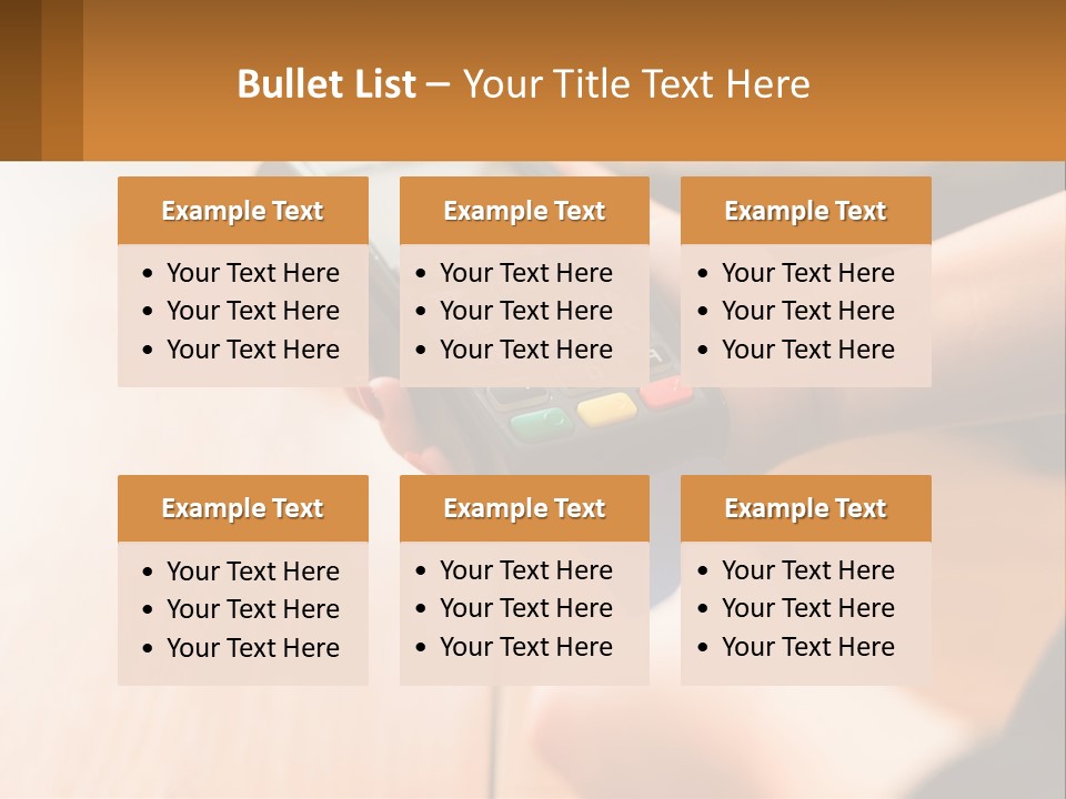 Terminal For Card Payment PowerPoint Template
