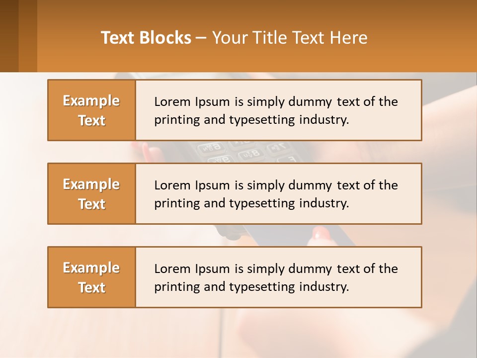 Terminal For Card Payment PowerPoint Template