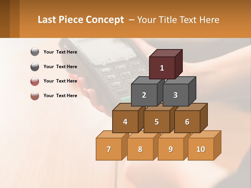 Terminal For Card Payment PowerPoint Template