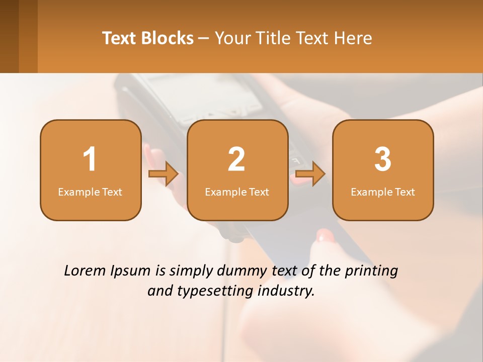Terminal For Card Payment PowerPoint Template