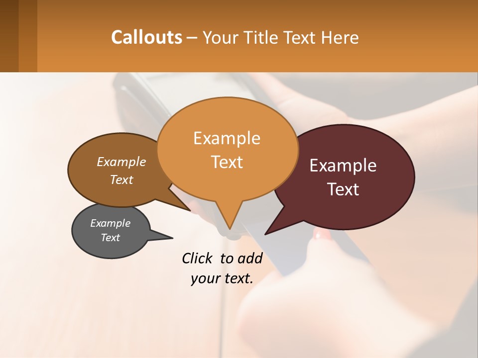 Terminal For Card Payment PowerPoint Template