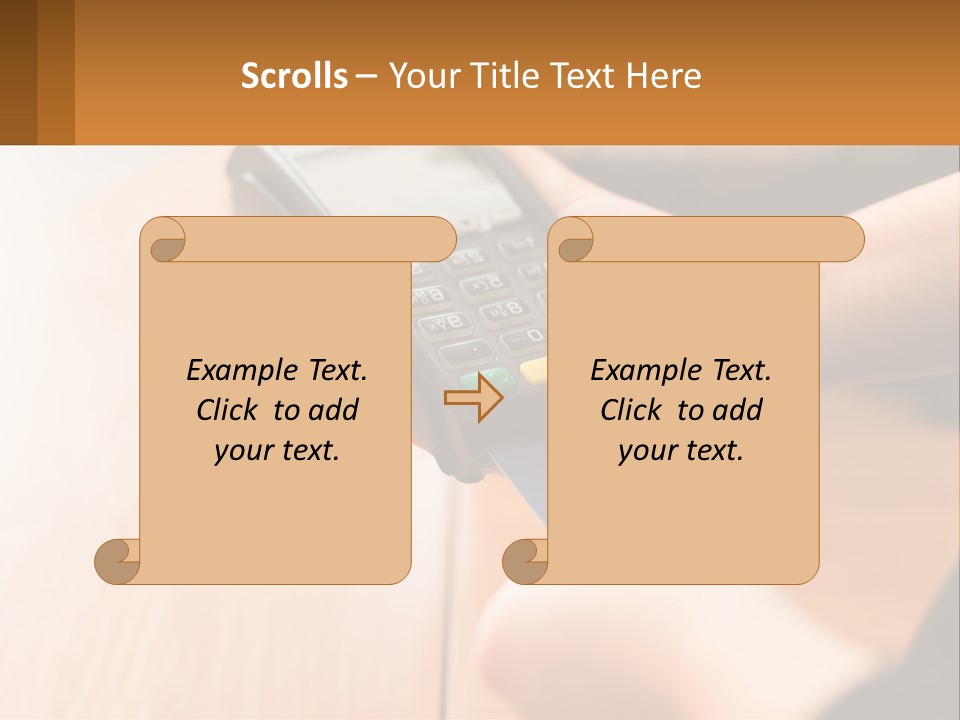 Terminal For Card Payment PowerPoint Template