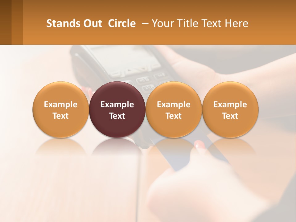 Terminal For Card Payment PowerPoint Template