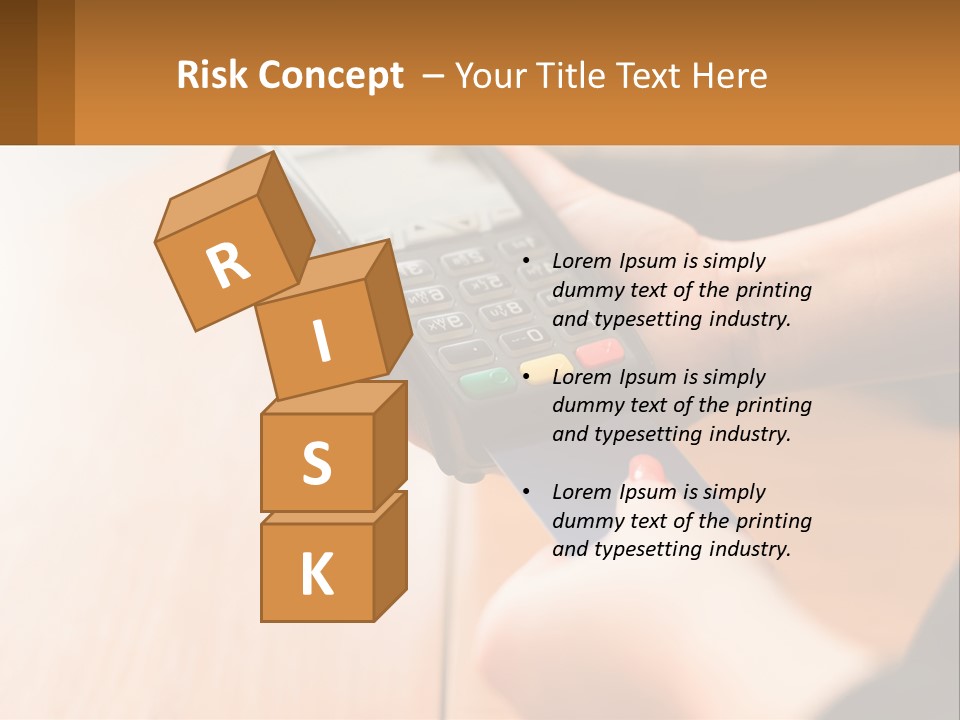 Terminal For Card Payment PowerPoint Template