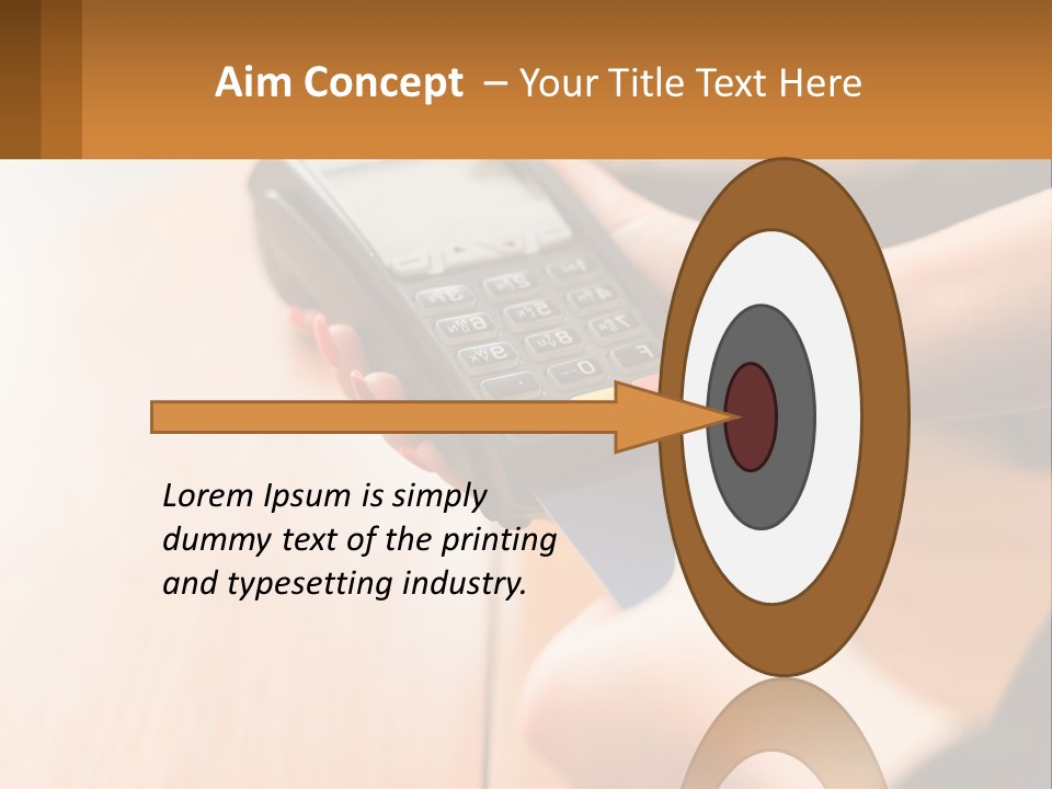 Terminal For Card Payment PowerPoint Template