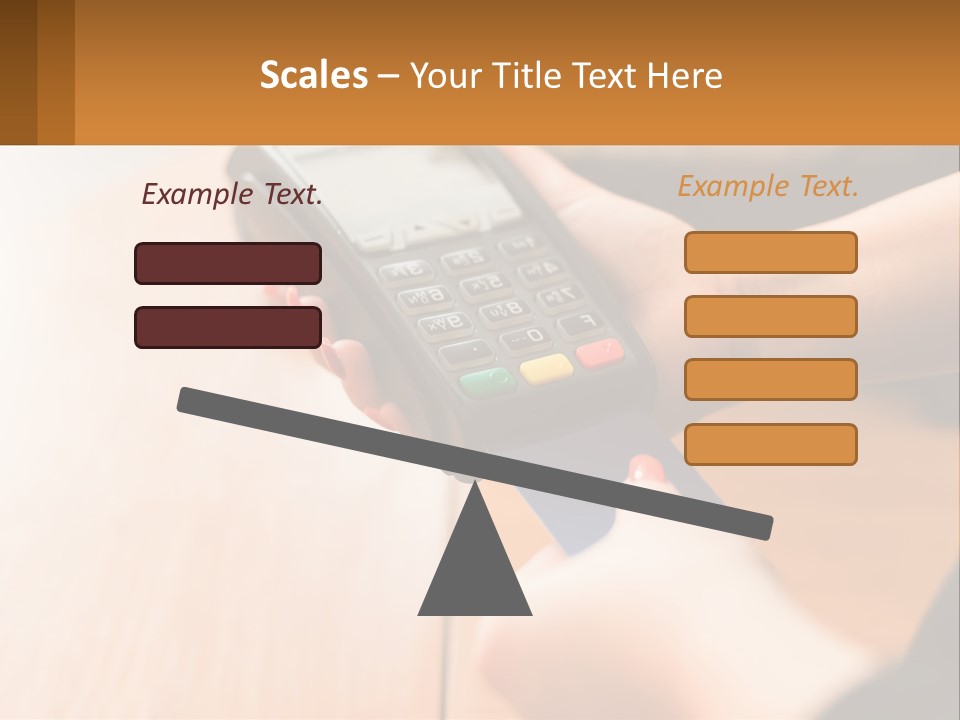 Terminal For Card Payment PowerPoint Template