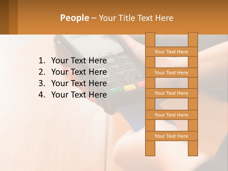 Terminal For Card Payment PowerPoint Template
