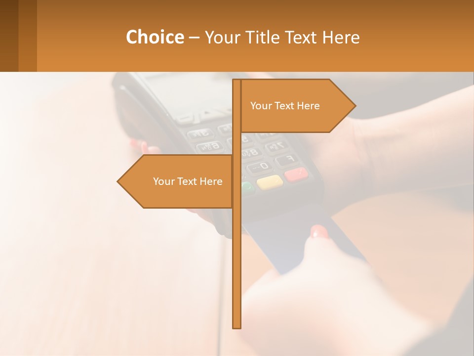 Terminal For Card Payment PowerPoint Template