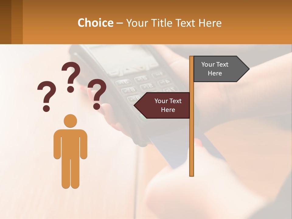 Terminal For Card Payment PowerPoint Template