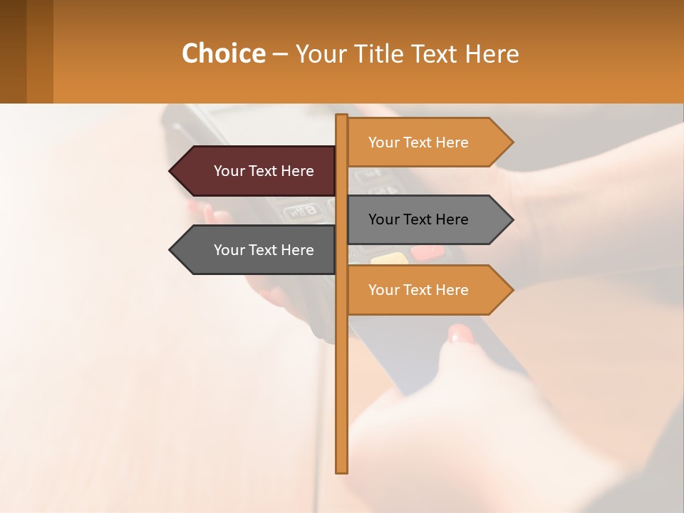 Terminal For Card Payment PowerPoint Template