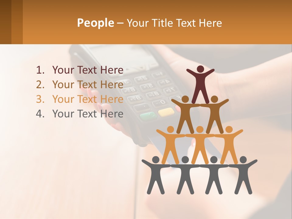 Terminal For Card Payment PowerPoint Template