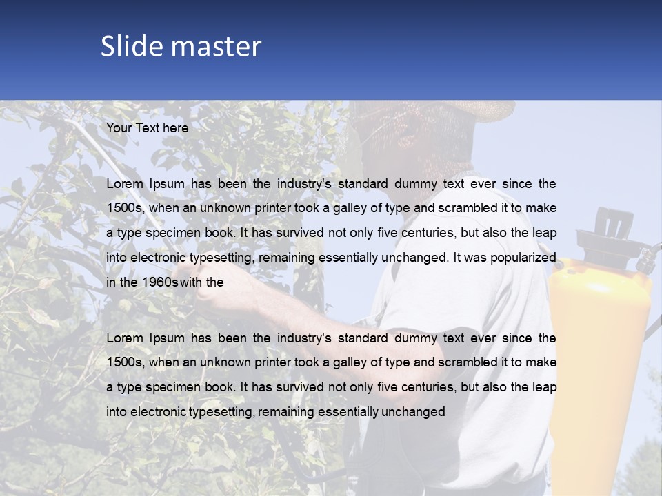 Treatment Of Trees From Pests PowerPoint Template