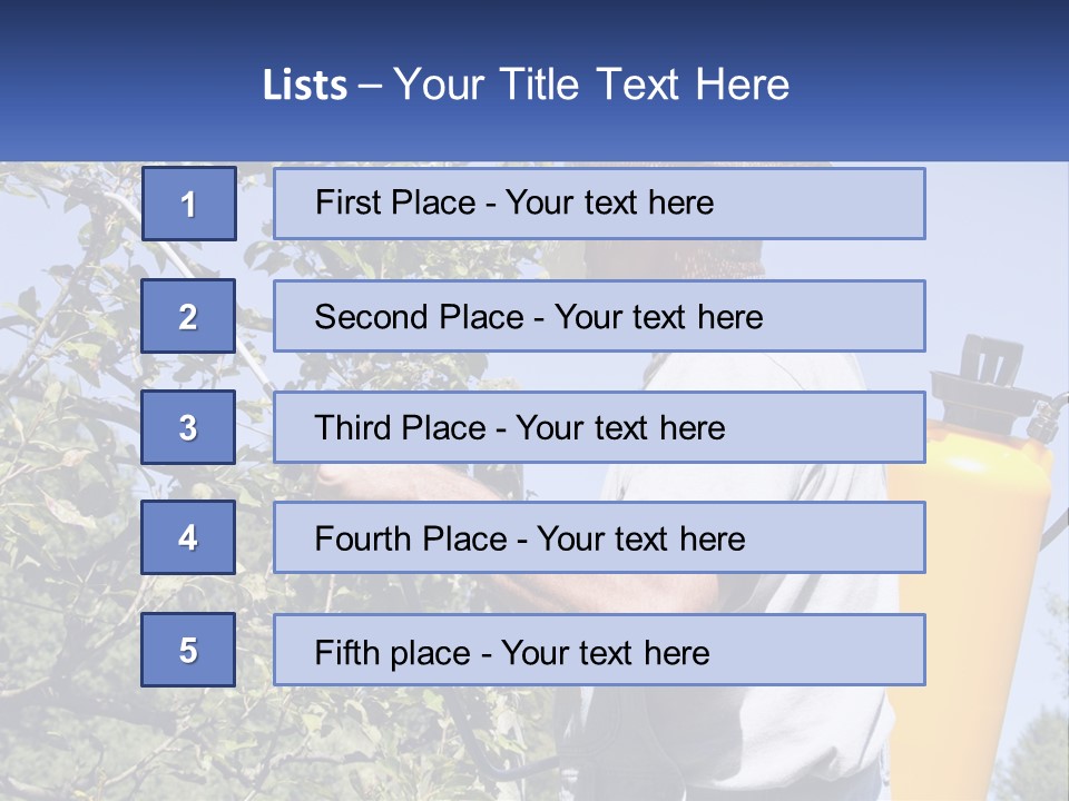 Treatment Of Trees From Pests PowerPoint Template