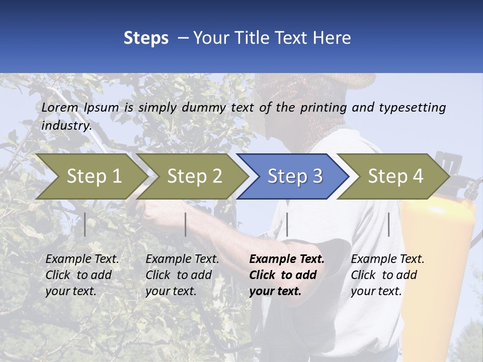 Treatment Of Trees From Pests PowerPoint Template