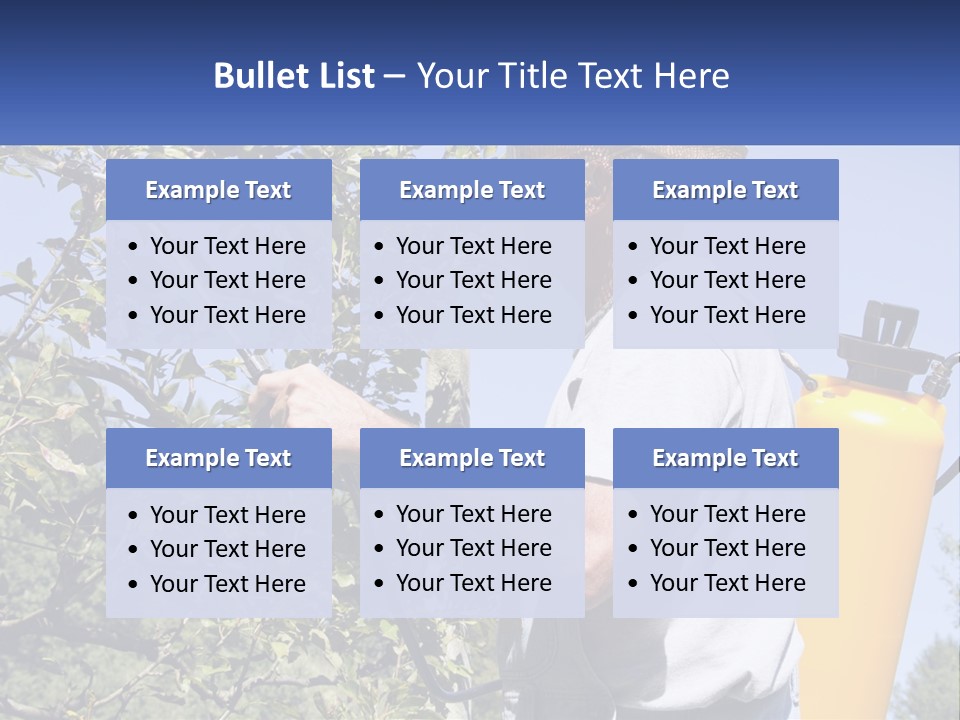 Treatment Of Trees From Pests PowerPoint Template